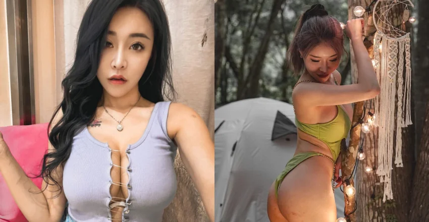 戶外系女孩「Abby」超猛戰服只用別針固定　快被過人乳量撐壞 - 網路美女