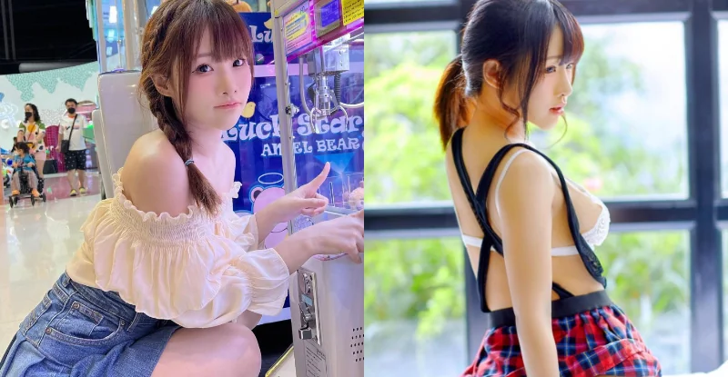 娃娃機前捕獲「童顏巨乳」，「發育成功太成功」讓人超想擁有 - 網路美女