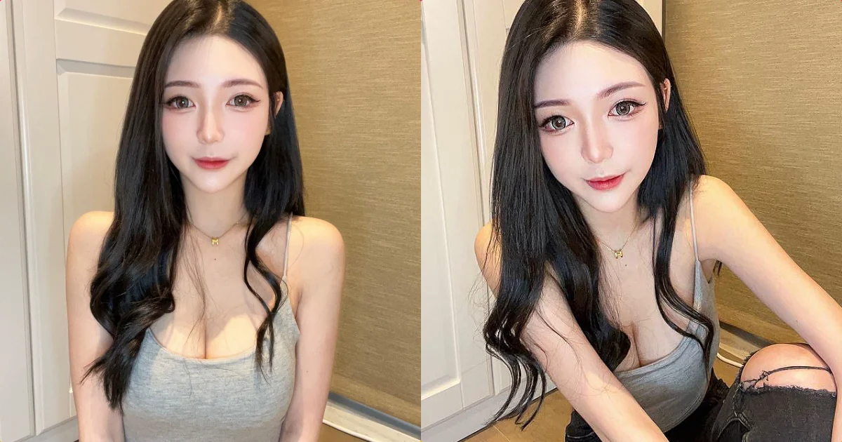 20歲甜心正妹「璇璇」穿上低胸小可愛，超集中的「豐滿胸型」太挑逗！ - 網路美女