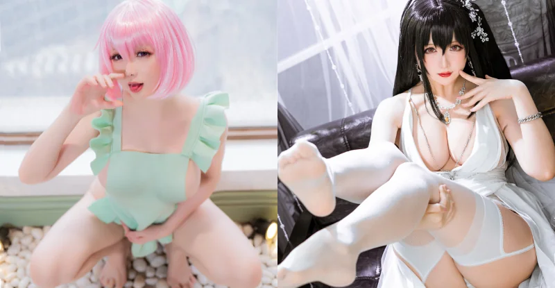 不可以色色..才怪！爆乳Coser「謎之手勢」全網嗨翻～ - 網路美女