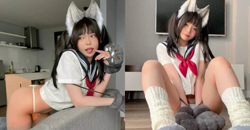 清純是假象！正妹Coser萌甜美顏下藏銷魂胴體　姿勢撩人意圖讓人色色 - 網路美女