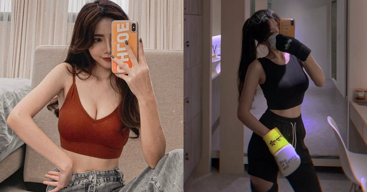 拳擊辣妹！天菜級正妹「chloe」腹肌曲線好迷人，「傲人上圍」讓人秒被KO！ - 網路美女