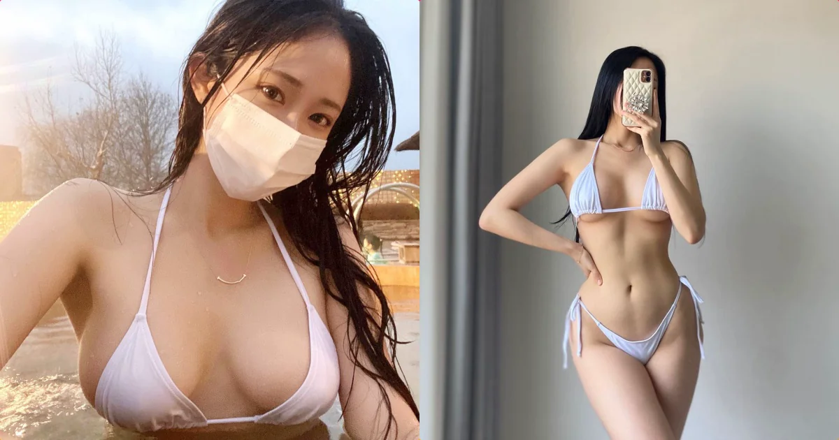 戶外泡水的「超兇比基尼正妹」，「渾圓形狀」火辣溢出！ - 網路美女