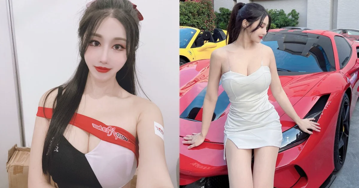 麗寶賽車場「白皙雪乳正妹」夏小允，超惹火Ｓ曲線讓人看了猛踩油門！ - 網路美女