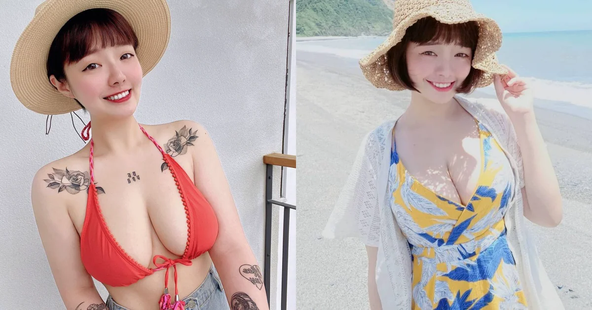 短髮正妹挺「ＵＵ奶」辣穿比基尼！白嫩豐滿的「大份量豪乳」有夠兇！ - 網路美女