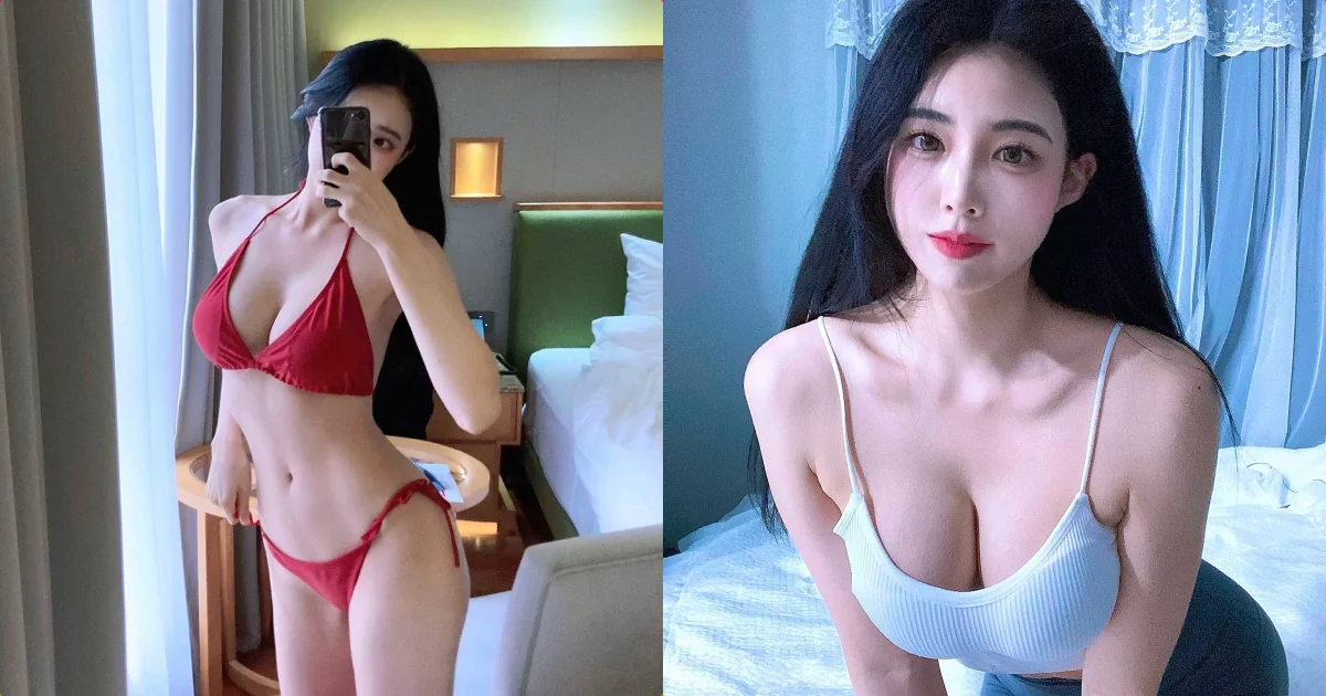 用心拍照的「高挑正妹」曲線太兇了，「美乳低胸裝」讓人感受滿滿誠意！ - 網路美女