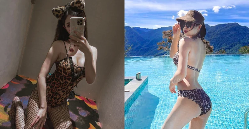 「羽潔Dona」美體到處野放，邪惡網襪加「超立體美乳」太誘惑 - 網路美女