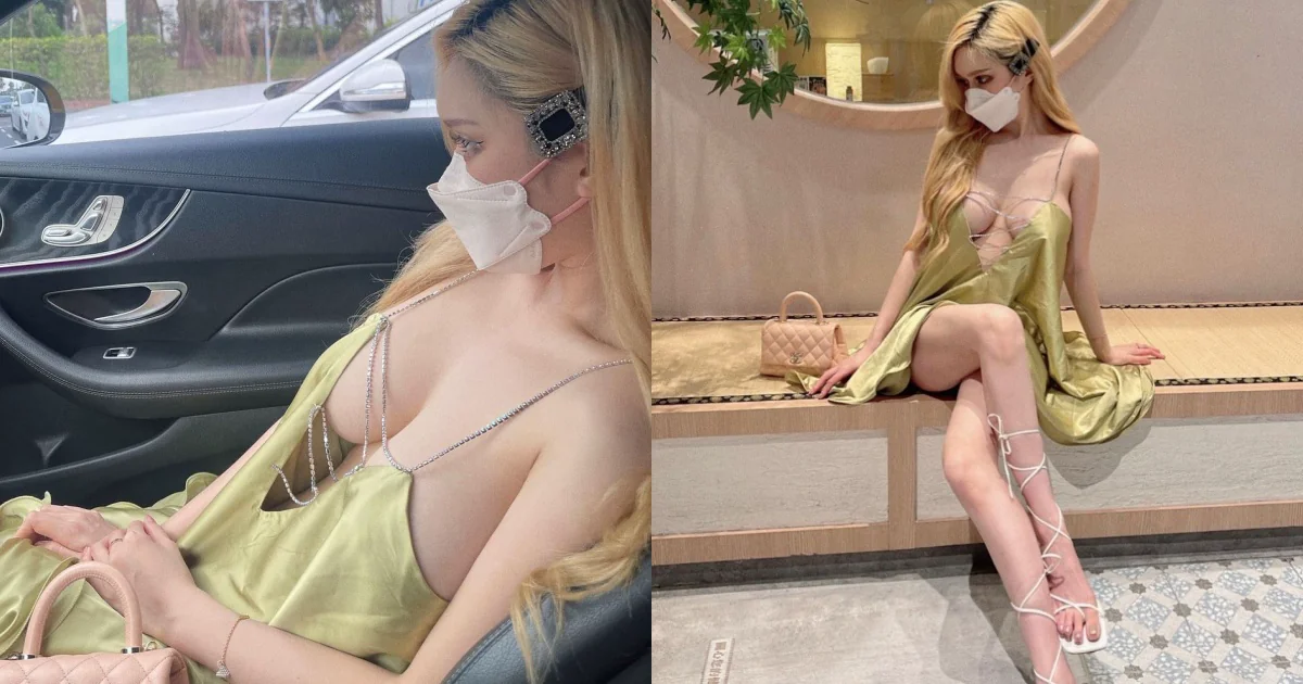 性感女友雲嫣「中空爆乳洋裝」辣坐副駕，「兩顆白嫩圓球」超容易害人分心！ - 網路美女