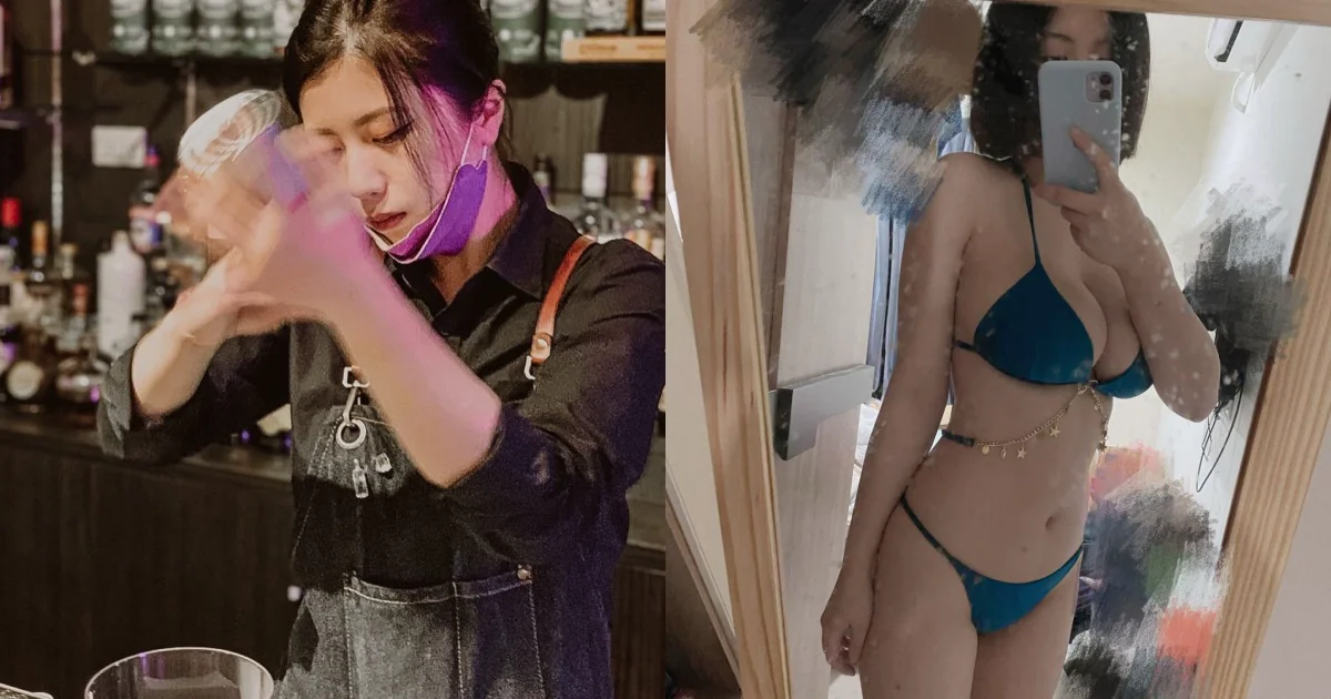 台南正妹「調酒師」身材超犯規！比基尼秀「雪白豪乳」，網友大讚：想看她瘋狂調酒 - 網路美女