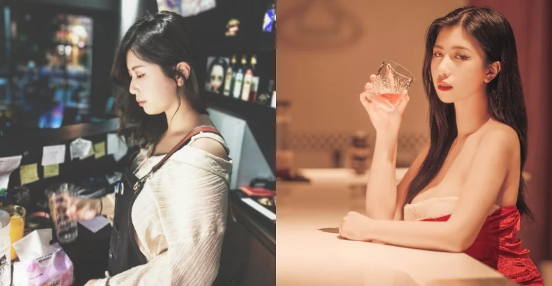 上等奶酒！「兇猛調酒師」清新顏值超迷人，一曬「巨型炸彈」讓男客秒醉 - 網路美女