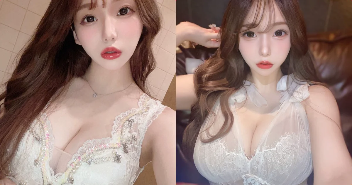 魔女酒吧「高顏值白皙美乳妹」，穿蕾絲薄紗讓巨乳現形！ - 網路美女