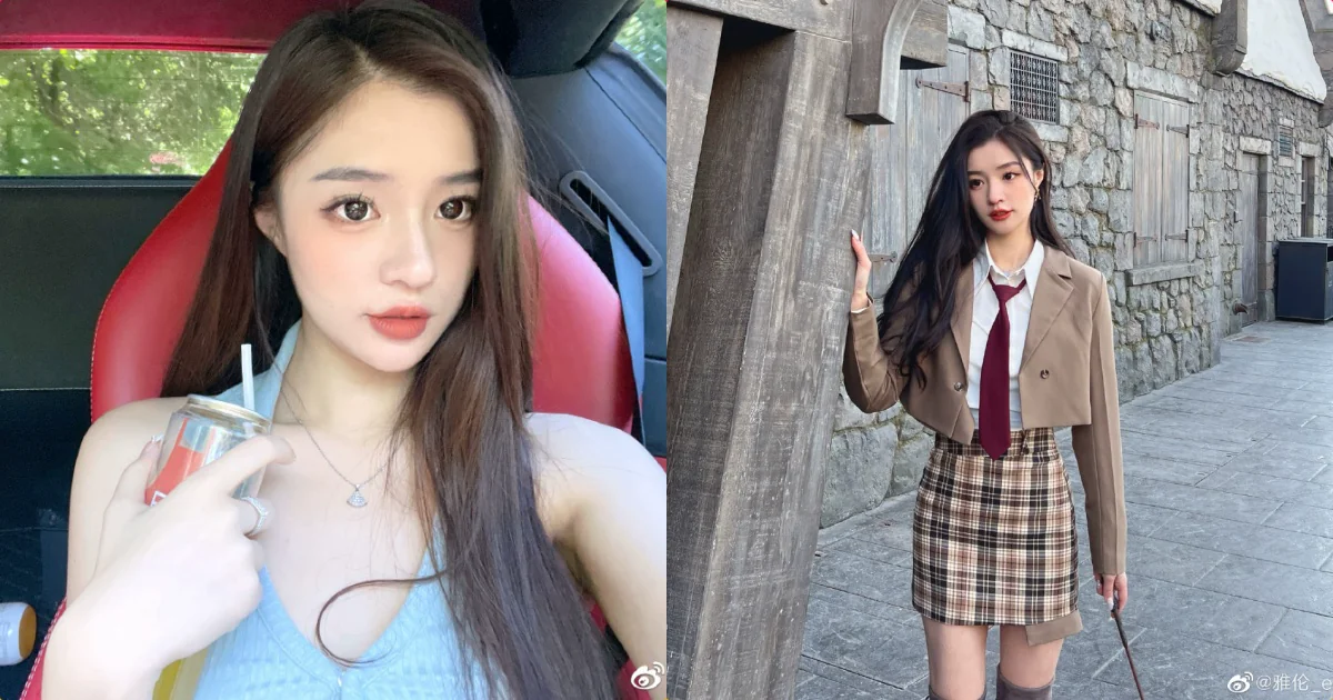 高挑正妹「學院風造型好撩人」，「逆天大長腿」成焦點！ - 網路美女