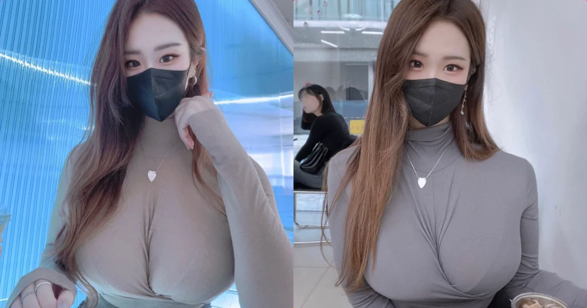 巨乳正妹「乳溝深到卡住衣服」，「胸前深深的一條線」超養眼！ - 網路美女