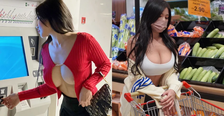 不露奶就不會生活！「Siew Pui Yi」衣不蔽體搭地鐵合法嗎？ - 網路美女