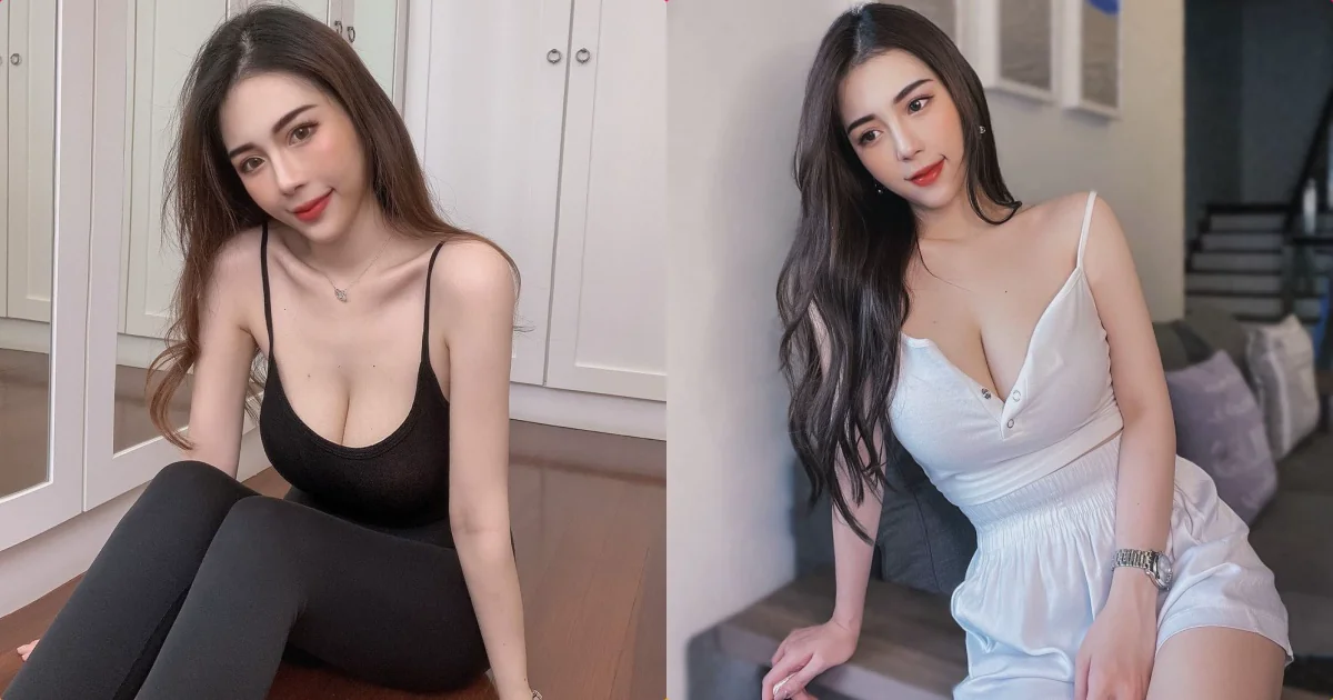 長髮美女「居家解扣」粉絲嗨翻，「性感深V美乳」太火辣！ - 網路美女