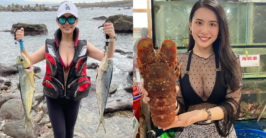 天才小釣手「Aurora Lee 歐拉」爆乳引魚上鉤　網友：釣到我了 - 網路美女
