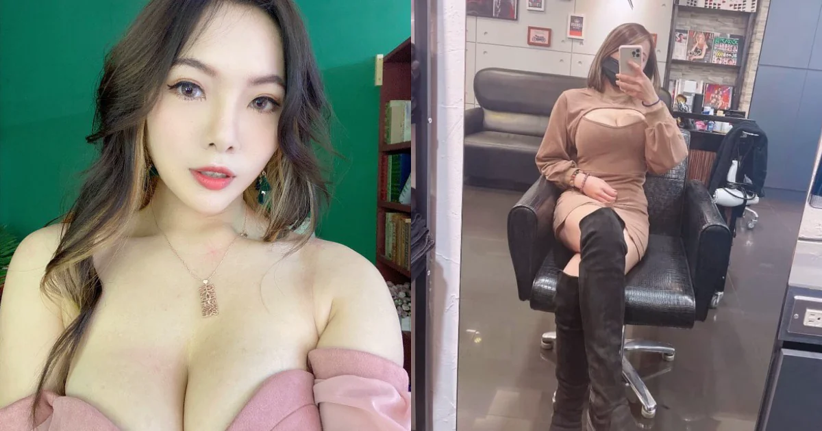 中壢性感爆乳「正妹髮型設計師」，上班穿搭超火辣！客人看到都想瘋狂預約啦！ - 網路美女