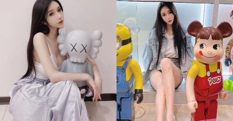兇猛正妹「沈琪琪77」美體塞進櫥窗內，巨猛雙峰比暴力熊還暴力！ - 網路美女