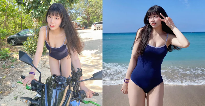 菜鳥護理師「意文」是追風少女　騎重機的英姿性感又帥氣 - 網路美女