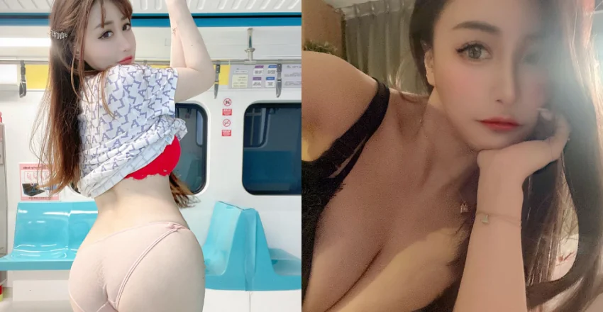 出門忘記穿褲子？性感御姊「Verna 李萱」捷運通勤大露渾圓蜜桃 - 網路美女