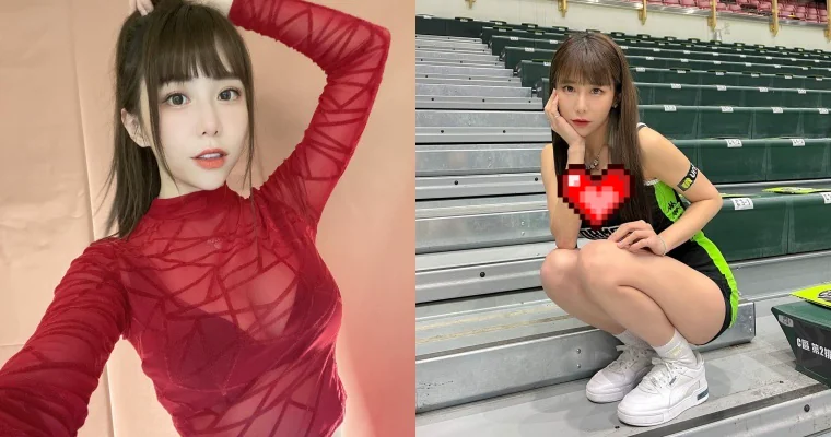 球場最美的風景！啦啦女神「梓梓」新隊服曝光！曬「事業線＋白皙美腿」造福網友 - 網路美女