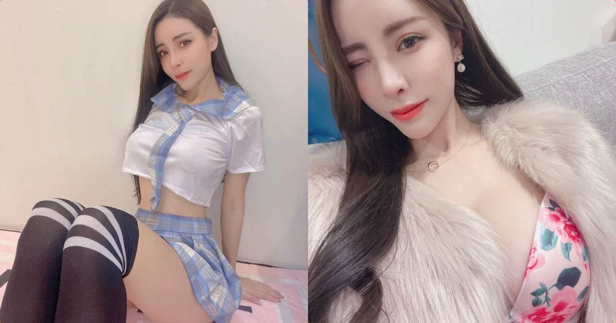 女神「Angel Liya」制服造型太火辣，「誘惑的挺胸坐姿」好犯規！ - 網路美女
