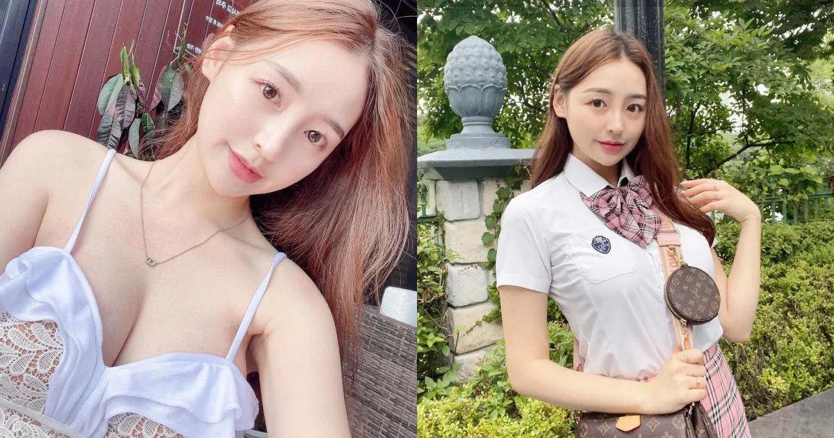 制服正妹「私下造型超誘惑」，細肩上衣「渾圓兇器外露」！ - 網路美女