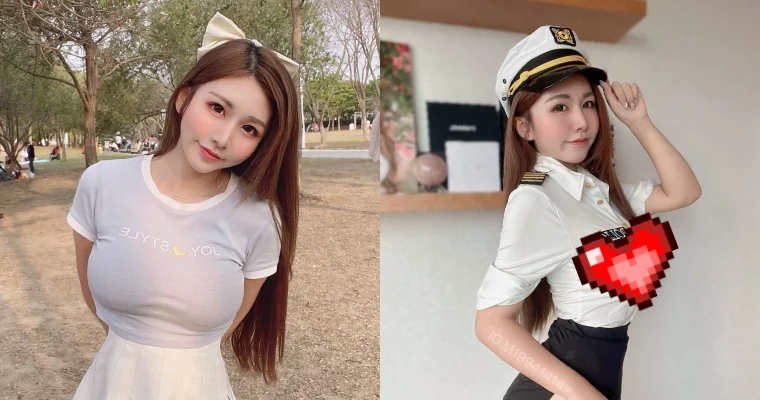 JKF 小隻女代表「念念」曬女警裝造型！這一動作險些把襯衫扣子撐飛 - 網路美女