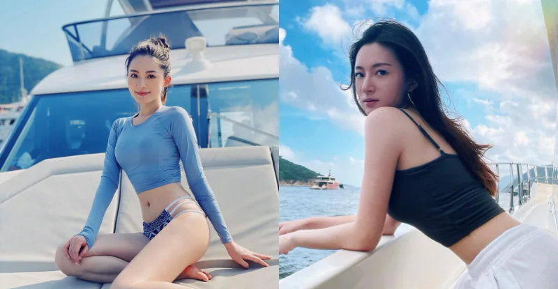 「香港正妹」甲板大放「火燙水蛇腰」，絕美甜笑讓粉絲狂擠上船！ - 網路美女