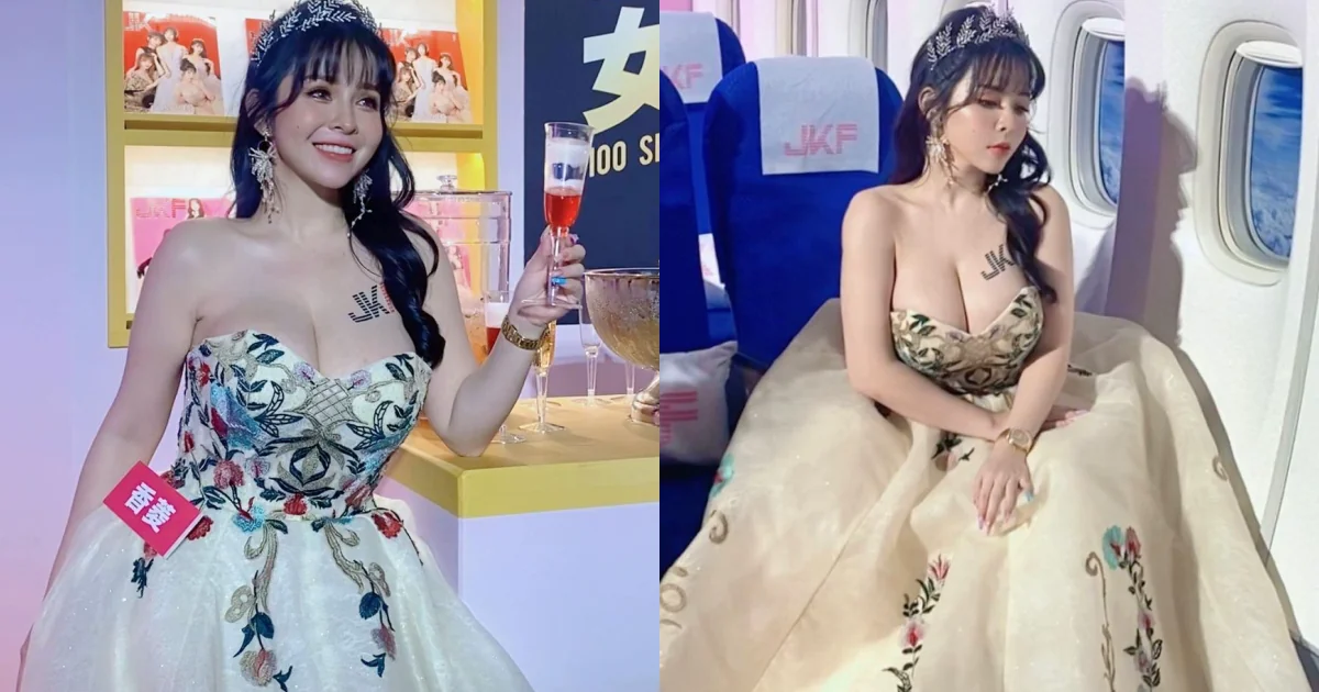 爆乳航空帶你飛！巨乳女神「Mandi香菱」優雅出席JKF百大女郎頒獎典禮！ - 網路美女