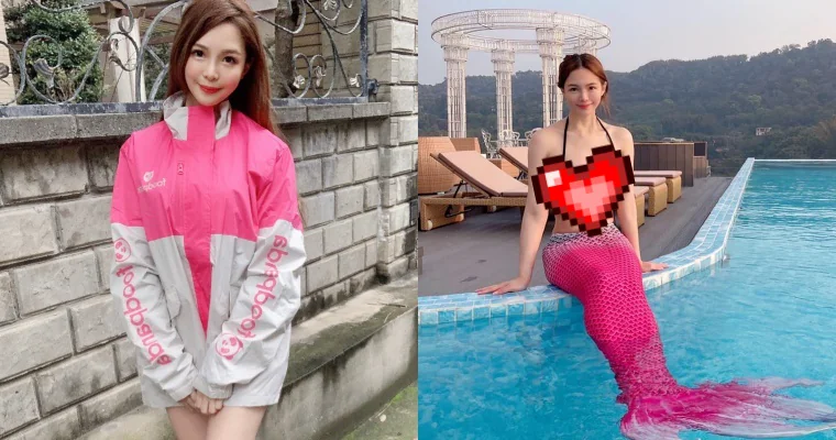最美外送員「Michelle 雪兒」驚喜化身美人魚！E 級棒「正面照」讓人戀愛 - 網路美女