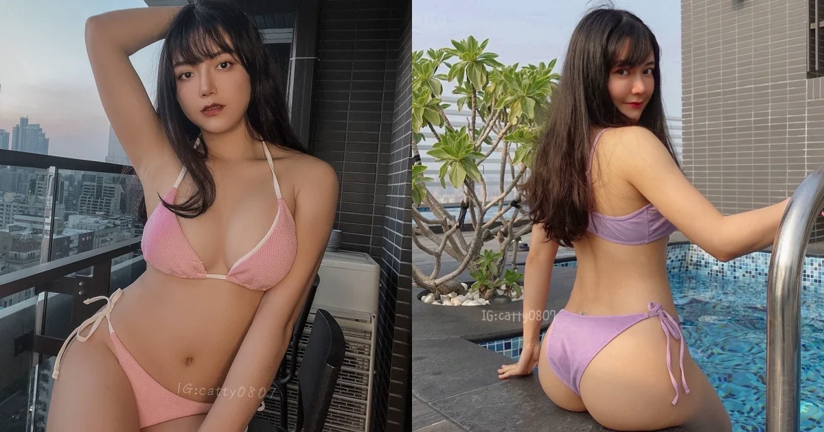 超火辣「台美混血辣模」毛咪Catty，岸邊秀「白皙大蜜桃」，飽滿多汁超迷人！ - 網路美女
