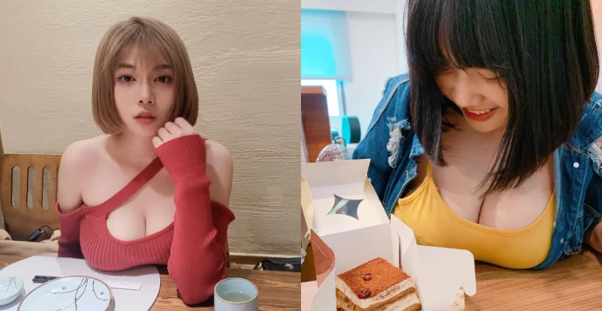 俏貓奴「巨乳放上桌」畫面超有魄力　網友：好大的咪咪啊！ - 網路美女