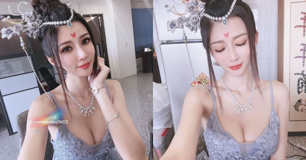 最美禮生「糖糖」顏值高、曲線辣，平口裝「白嫩美乳」太養眼！ - 網路美女