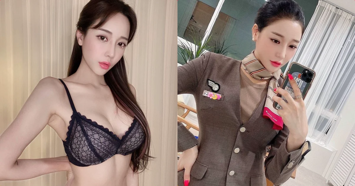 豐唇空姐「內衣辣照太養眼」，「惹火爆乳曲線」好嗆辣！ - 網路美女