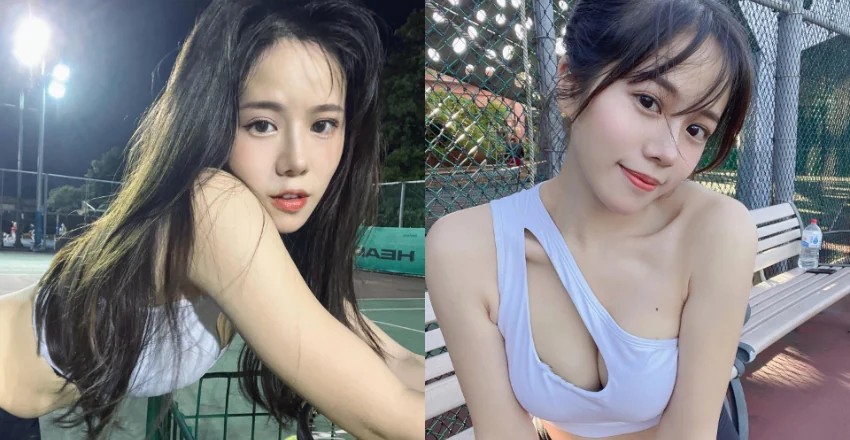 甜美護理師「姜冪 Hami Chiang」是網球美少女　自備兩顆球就上場！ - 網路美女