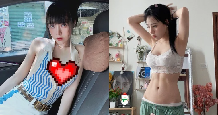 辣！正妹居家穿搭大秀「馬甲線纖腰」...還擁有一對飽滿車頭燈 - 網路美女