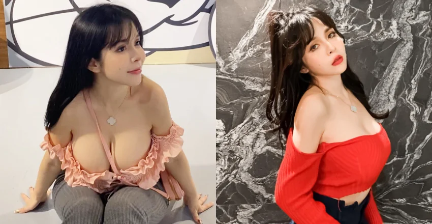 這就是波神的威力！木瓜姊姊「Mandi香菱」一彎腰乳量傾瀉而出 - 網路美女