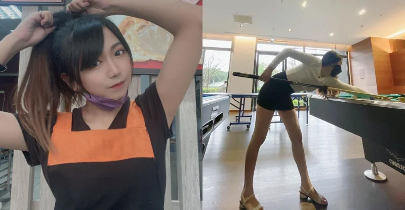 波蘿油女店員下班「提臀推杆」超性感，「火燙玉腿」讓網友超想單挑 - 網路美女