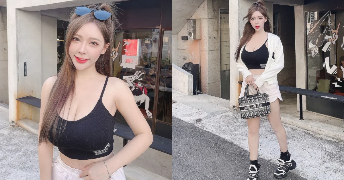 「巨乳兄弟球迷」Nai奈奈辣逛台南！清涼小背心挺「傲人F奶」，走在路上超吸睛！ - 網路美女