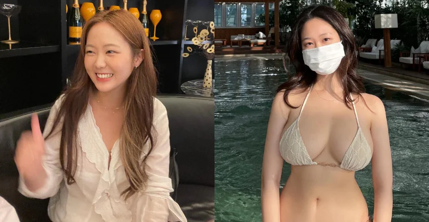 有夠會藏！「極品隱乳姊姊」一換上比基尼超猛乳量瞬間彈出！ - 網路美女