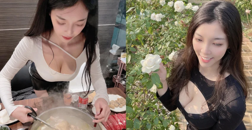 上帝視角唯一正解！「羅莉 Rolly」超敬業　業配美食必爆乳合照 - 網路美女
