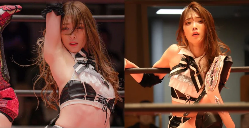 「摔角界的林志玲」赤井沙希：擂台上的銷魂表情引發網友熱戀！