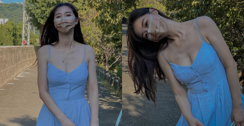 「迷人氣質小甜心！路人彎腰秒現小濠溝，銷魂水滴奶讓人越看越陶醉」 - 網路美女