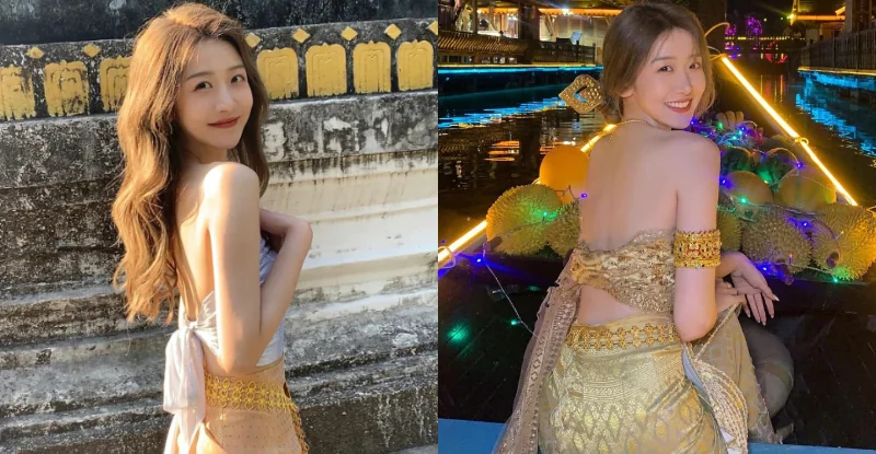 「性感白嫩正妹曬美背搭水果船，銷魂細腰直沖男粉腦門！」 - 網路美女魅力爆表