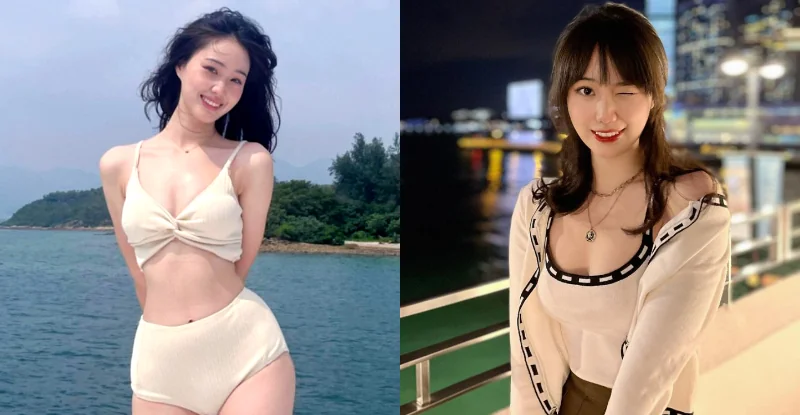 「天然港妹」海邊狂展勻稱辣體，火辣臀腿搭甜笑征服整條海岸線 - 網路美女