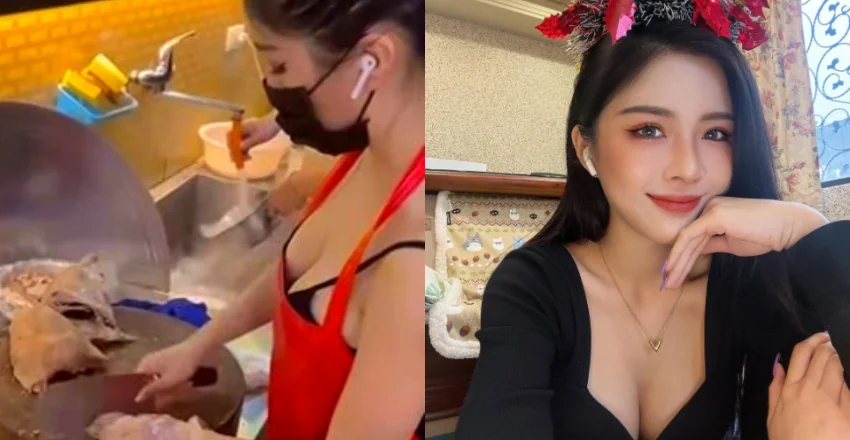 中壢鵝肉西施霸氣剁肉技能連主持人讚好迷人！網路美女爆紅秘訣揭密