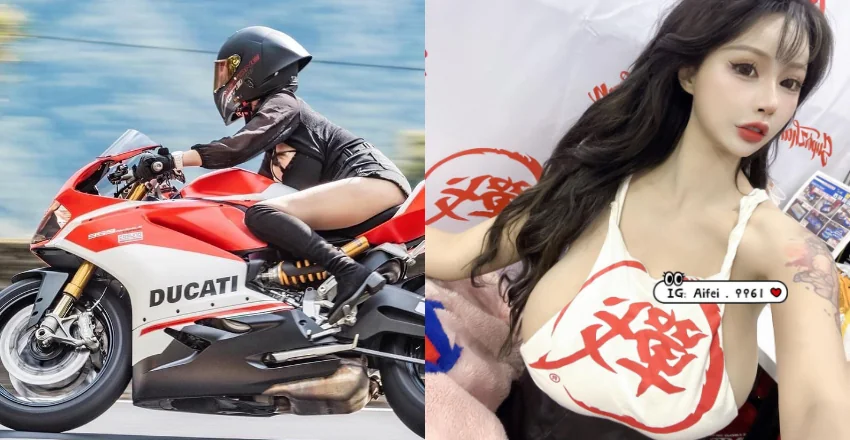 壯觀視角：重機女神「艾妃」驚險山路騎乘秀，巨乳技巧助降風阻！