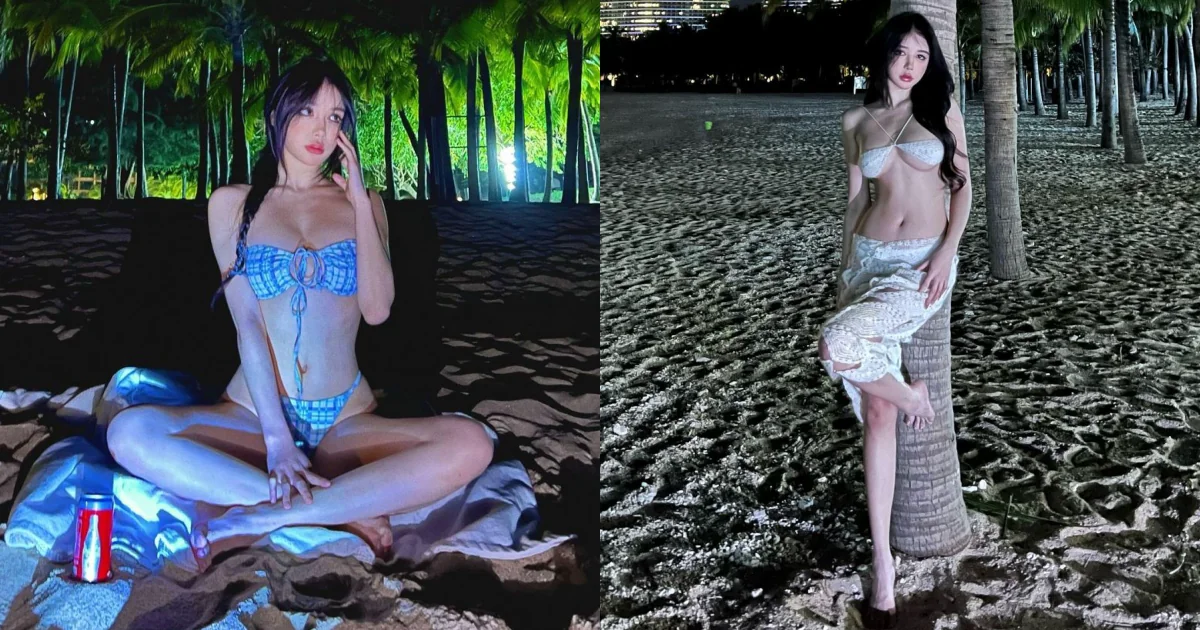 椰林海岸驚見火辣巨乳正妹！維納斯般的完美身材吸引眾人目光