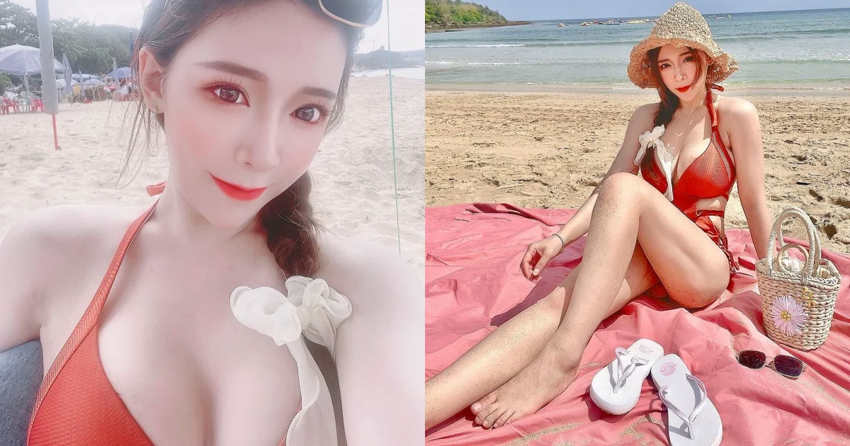 墾丁南灣現身！Nai奈奈34F比基尼造型，海風中的性感魅力大解放